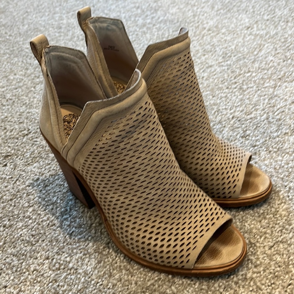 Vince Camuto Open Toe Booties